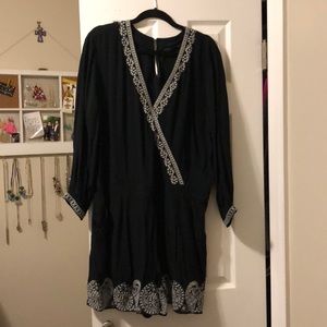 LOFT Black summer romper